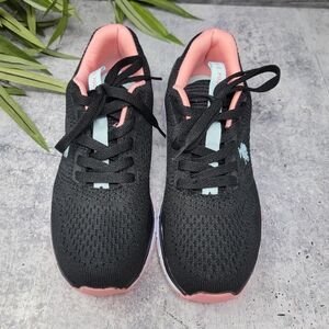 US Polo Assn | Black Coral Light Blue Sneakers Tennis Shoes Size 7M